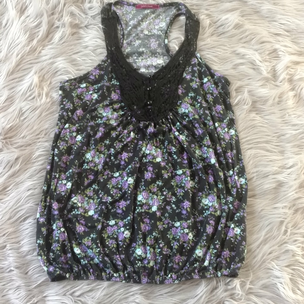 Floral tank top